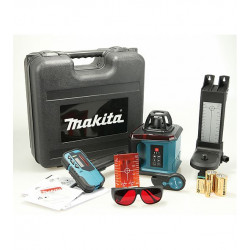 Nivel Láser MAKITA SKR200Z Cruz y Plomada 200m + Tripode 1,58 m + Escala 4 m Niveles